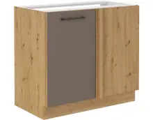 VELLA 105 ND 1F BB szafka kuchenna stojąca trufle grey / artisan